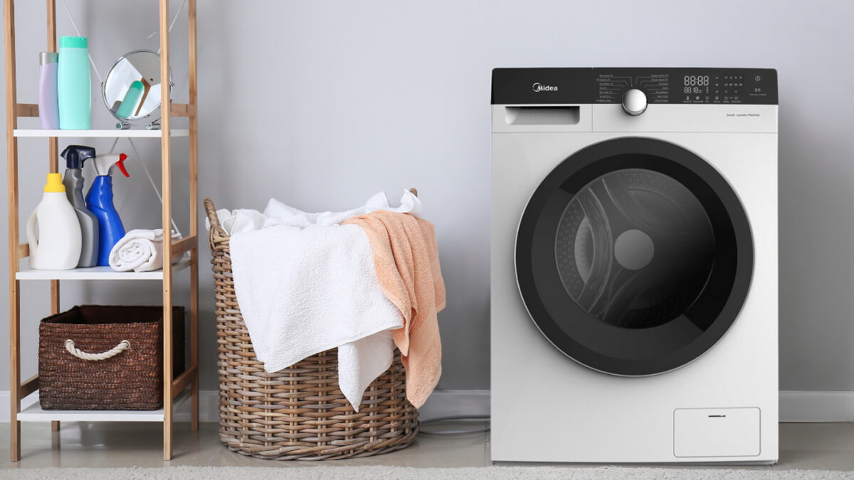 Máy giặt Midea có thiết kế hiện đại, sang trọng