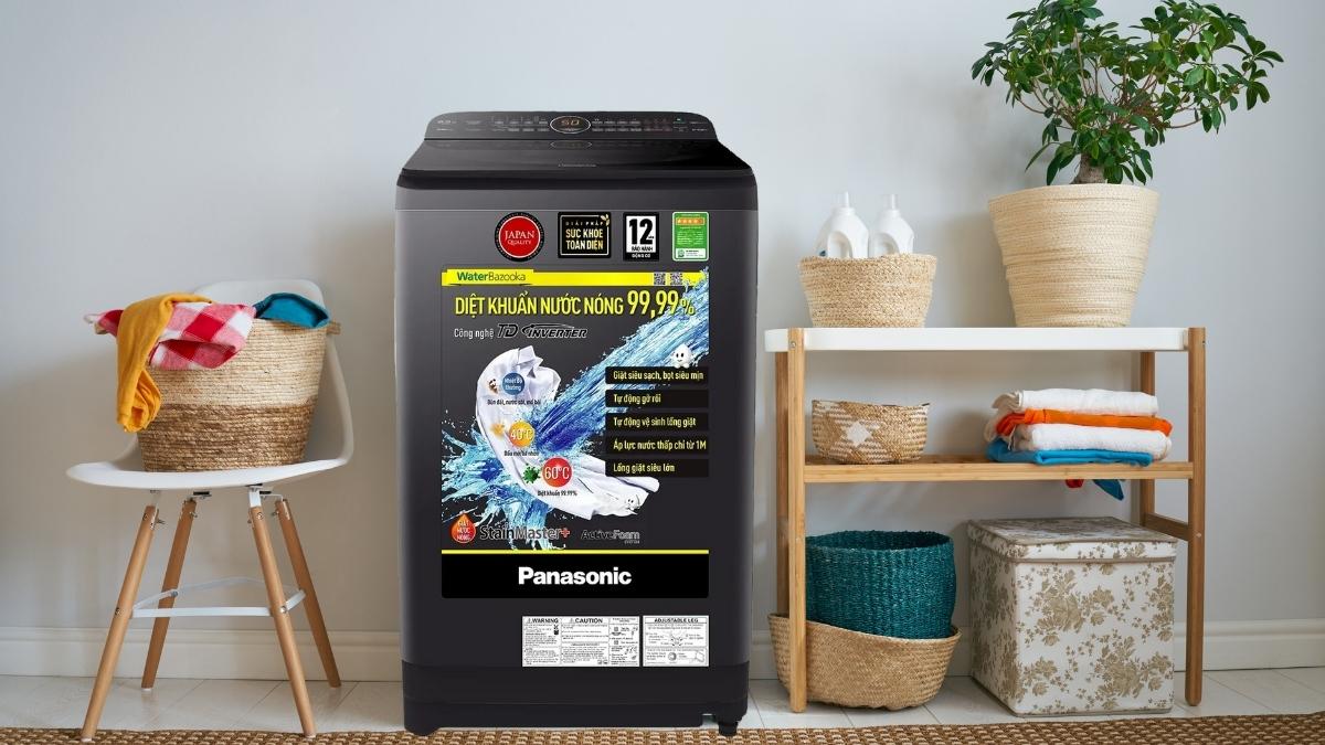 Máy Giặt Panasonic Inverter 10.5 Kg NA-FD10VR1BV có thiết kế mạnh mẽ