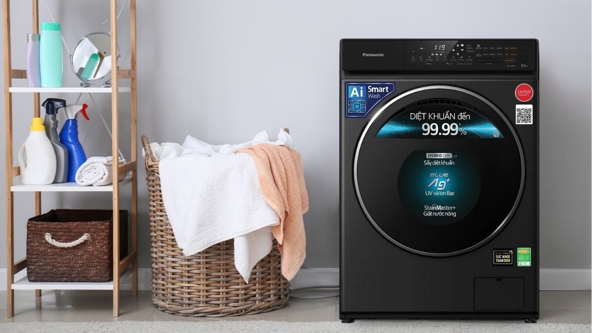 Thiết kế Máy Giặt Sấy Panasonic Inverter 10/2 Kg NA-V10FR1BVT