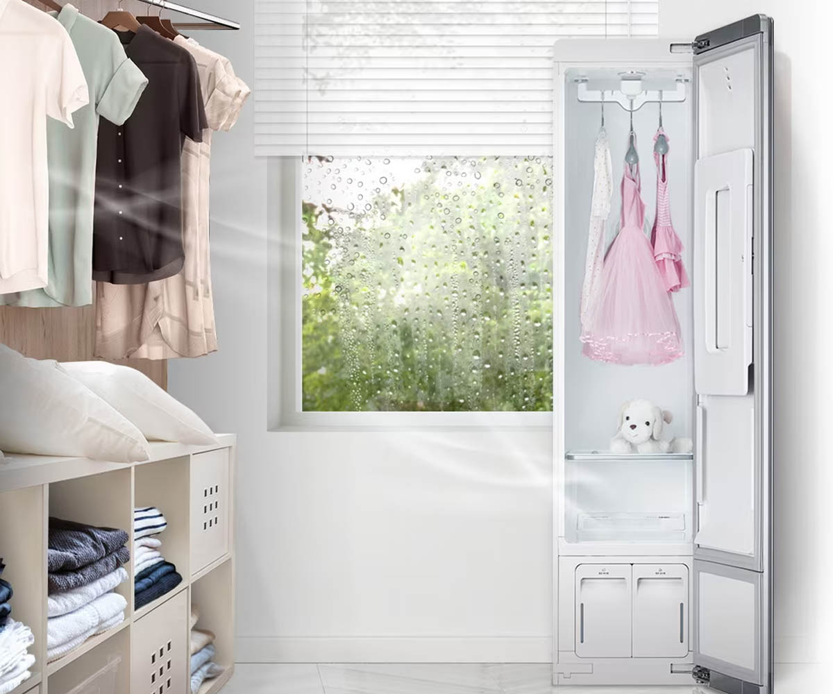 Chế độ hút ẩm chăm sóc quần áo và cả không gian nhà bạn