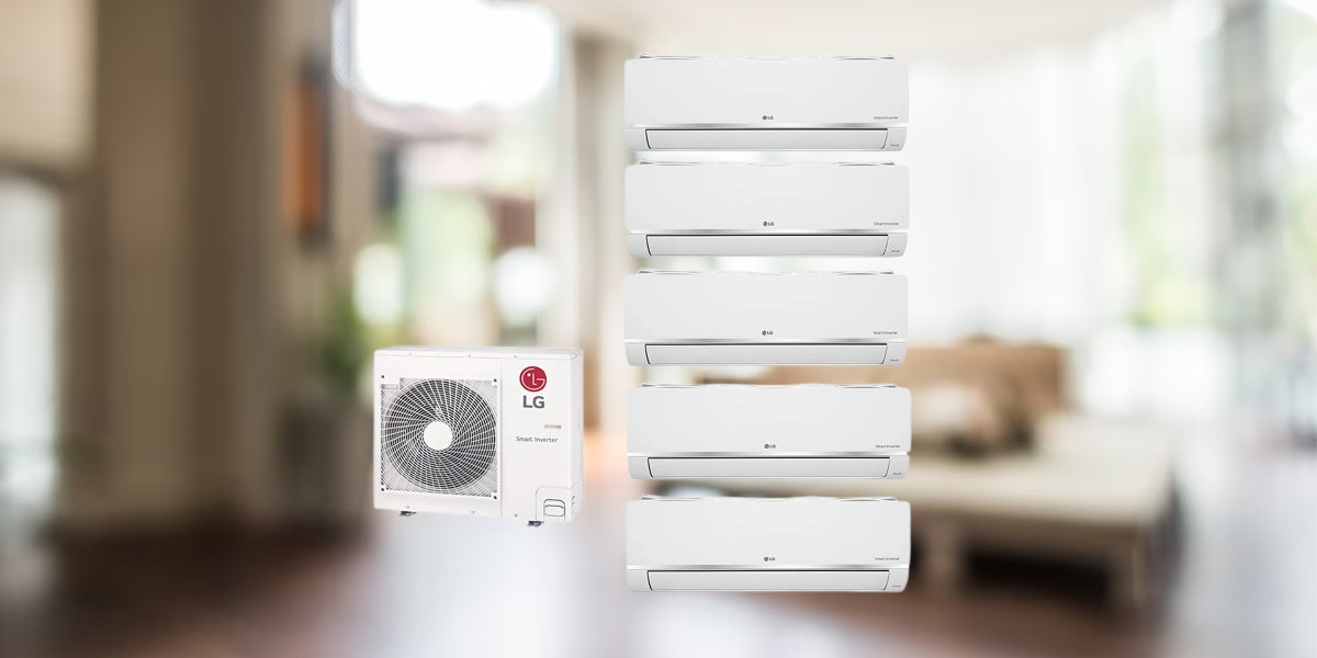 Bộ Máy Lạnh Multi LG Inverter 5 Dàn Lạnh 5 HP A5UQ48GFA có khả năng tối ưu hóa không gian hơn