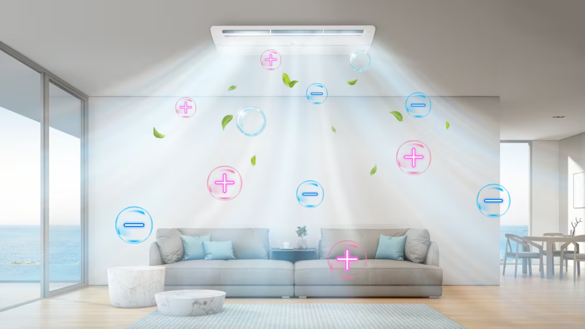 Công nghệ Plasma Ion giúp không khí trong phòng luôn trong lành