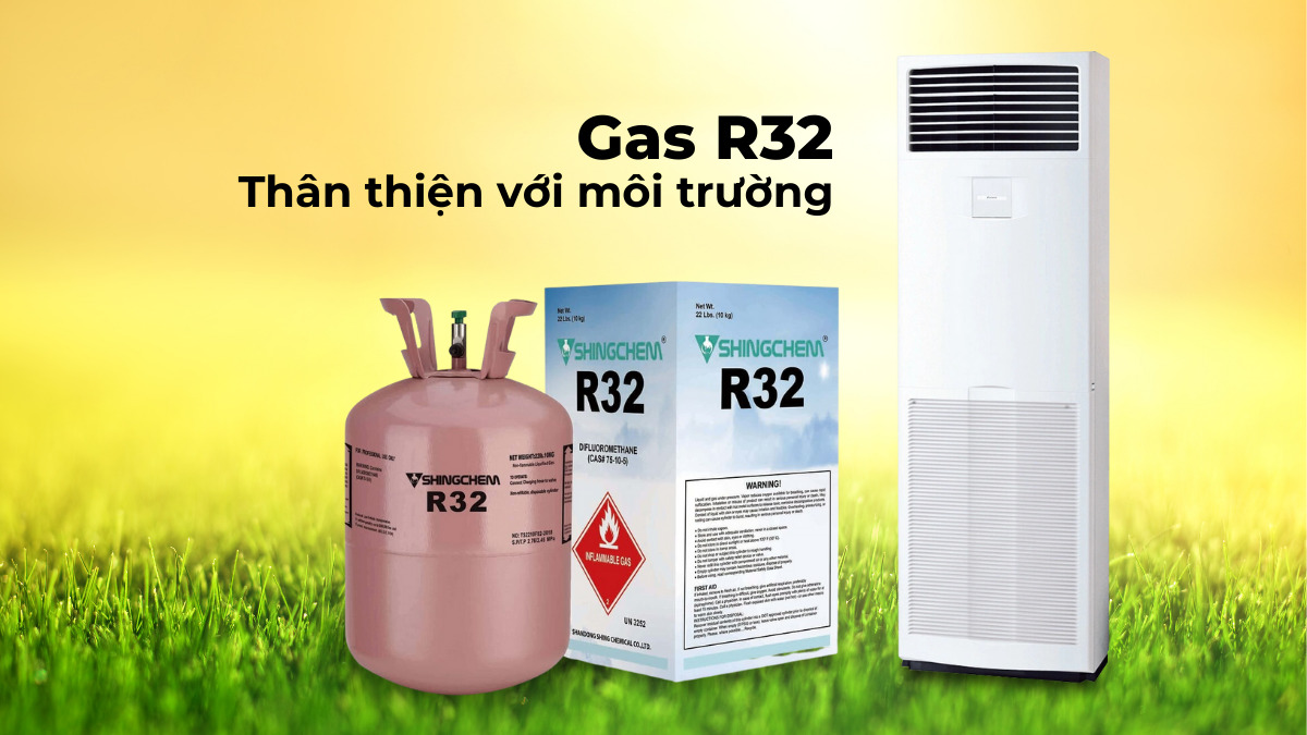 Gas R32 - Môi chất làm lạnh thế hệ mới, hiệu suất cao