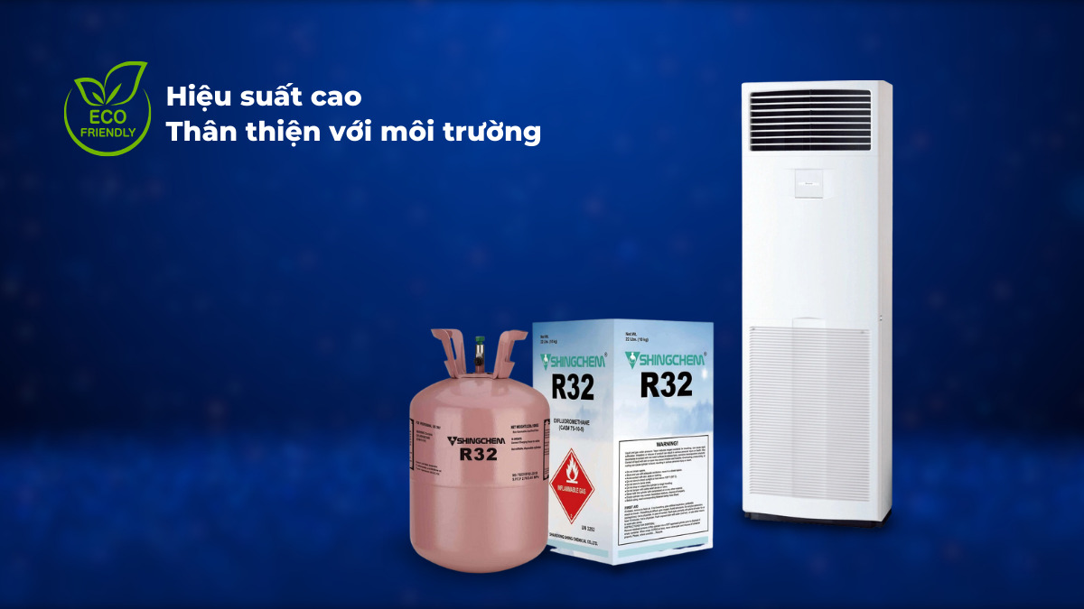 Gas R32 giúp thiết bị nâng cao hiệu suất làm lạnh