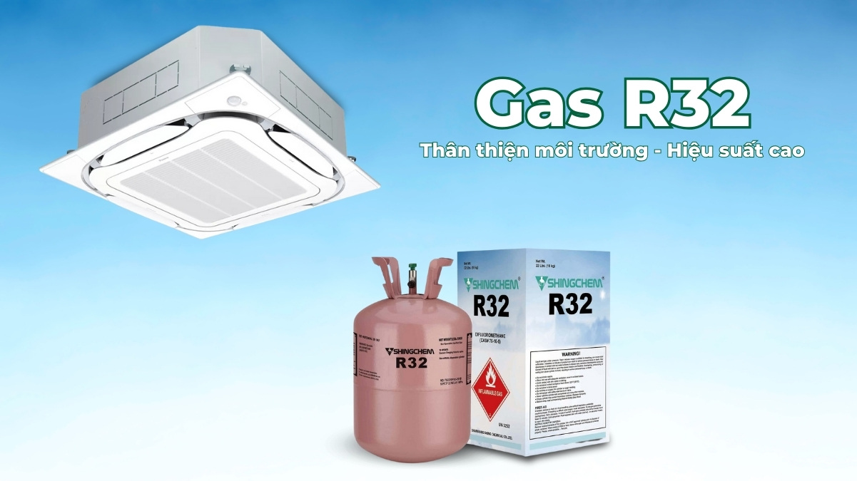 Gas R32 thế hệ mới, thân thiện với môi trường