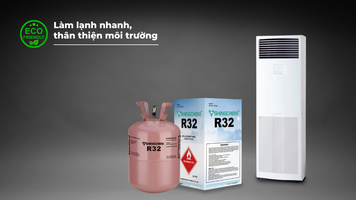 Gas R32 mang đến nhiều lợi ích cho thiết bị