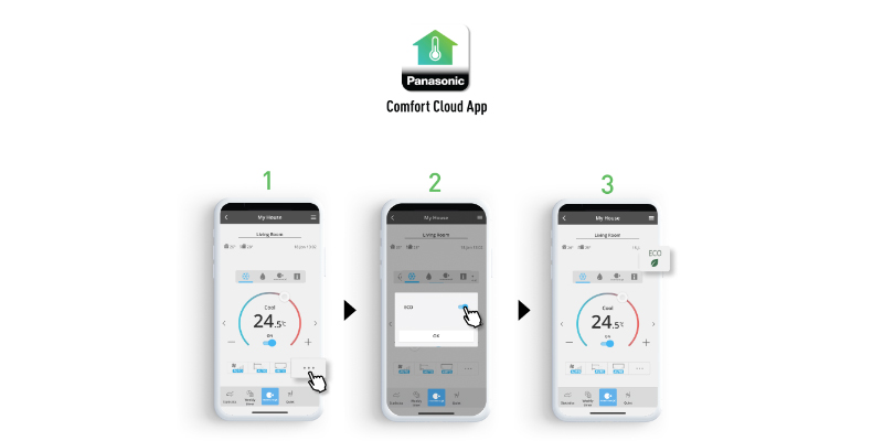 Sử dụng Ứng dụng Panasonic Comfort Cloud