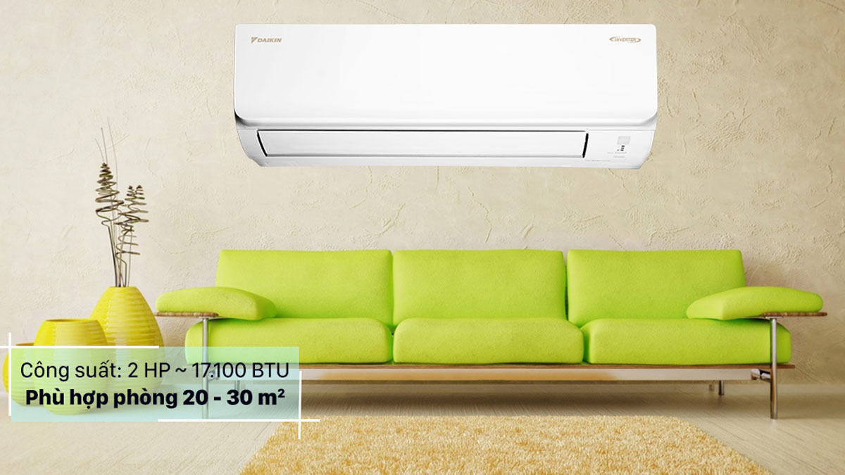 Thiết kế sang trọng của máy lạnh Daikin Inverter 2.0 HP