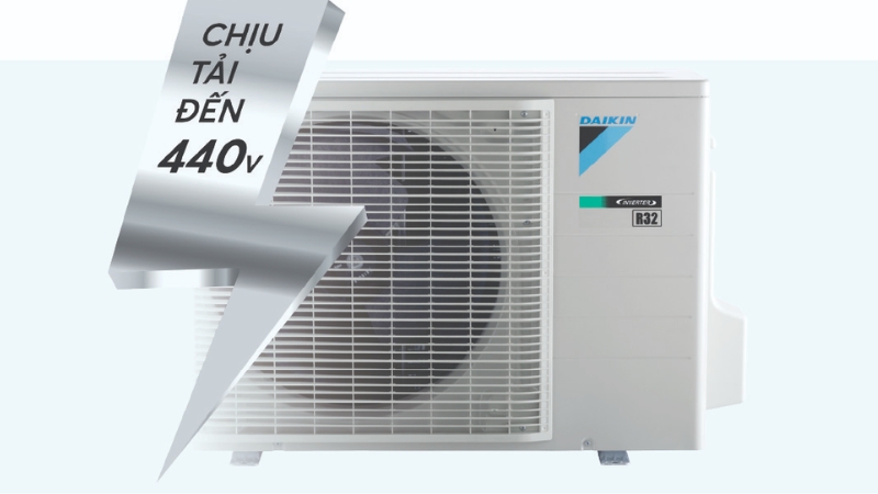 Bo mạch của máy lạnh Daikin có hạn mức điện áp rộng hơn