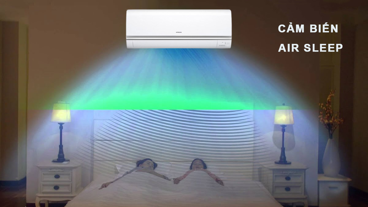 Cảm biến Air Sleep của RAS-DX13CGV-W giúp người dùng ngủ ngon hơn