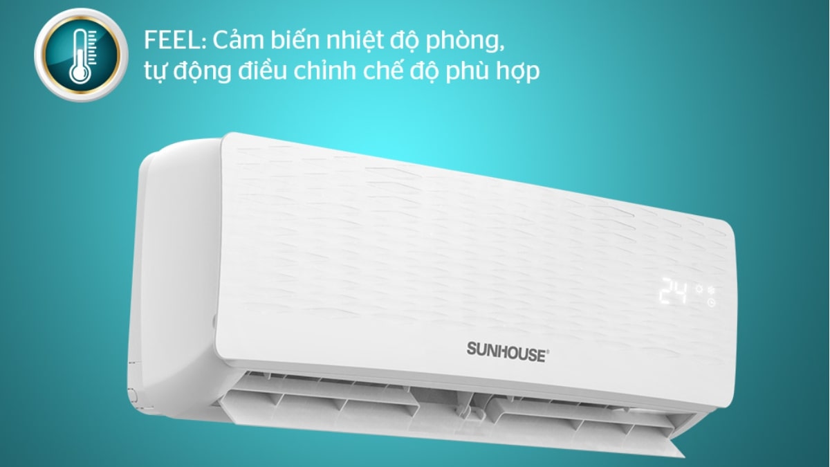Máy Lạnh Sunhouse 1.5 Hp SHR-AW12C110 được trang bị cảm biến nhiệt độ