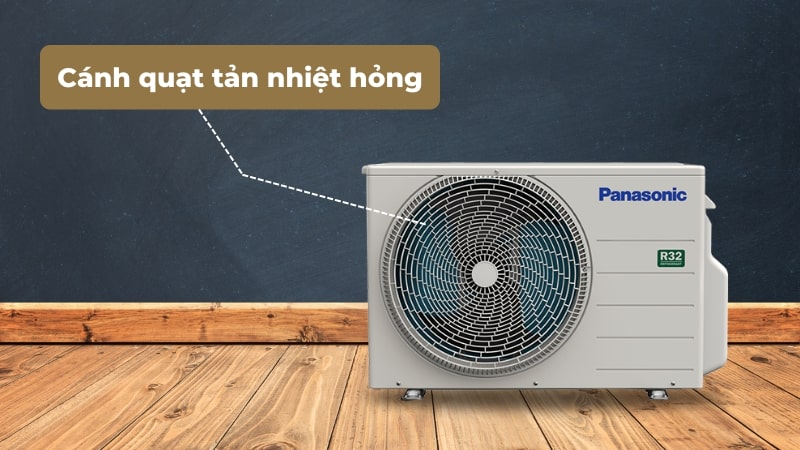 Cánh quạt tản nhiệt hỏng có thể gây ra lỗi H99 điều hòa Panasonic