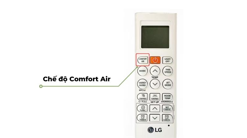 Chế độ Comfort Air trên điều hòa LG