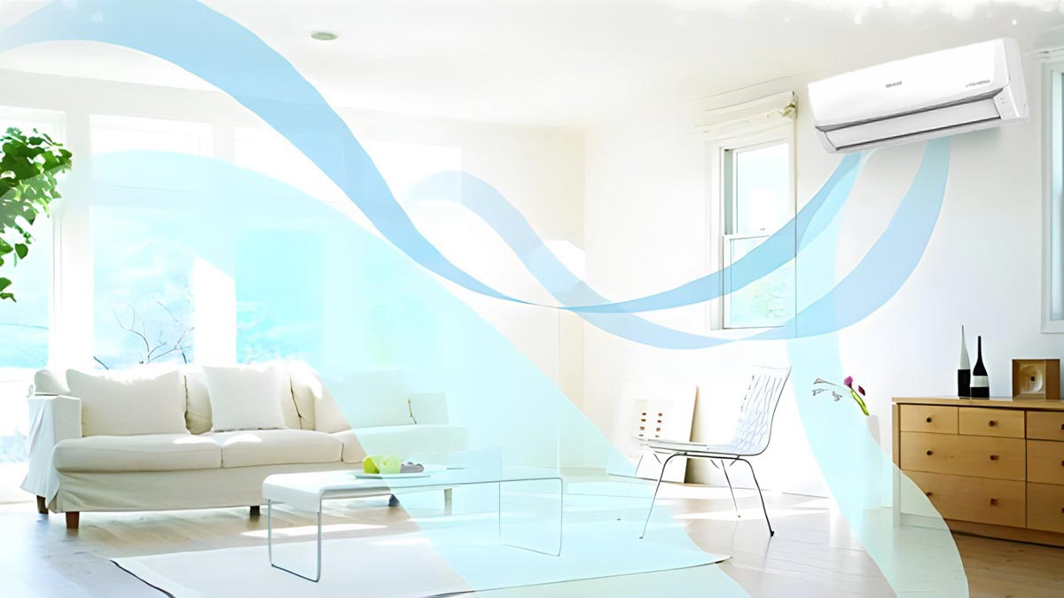Chế độ Gentle Cool Air giúp luồng khí lạnh được phân bổ đồng đều khắp phòng
