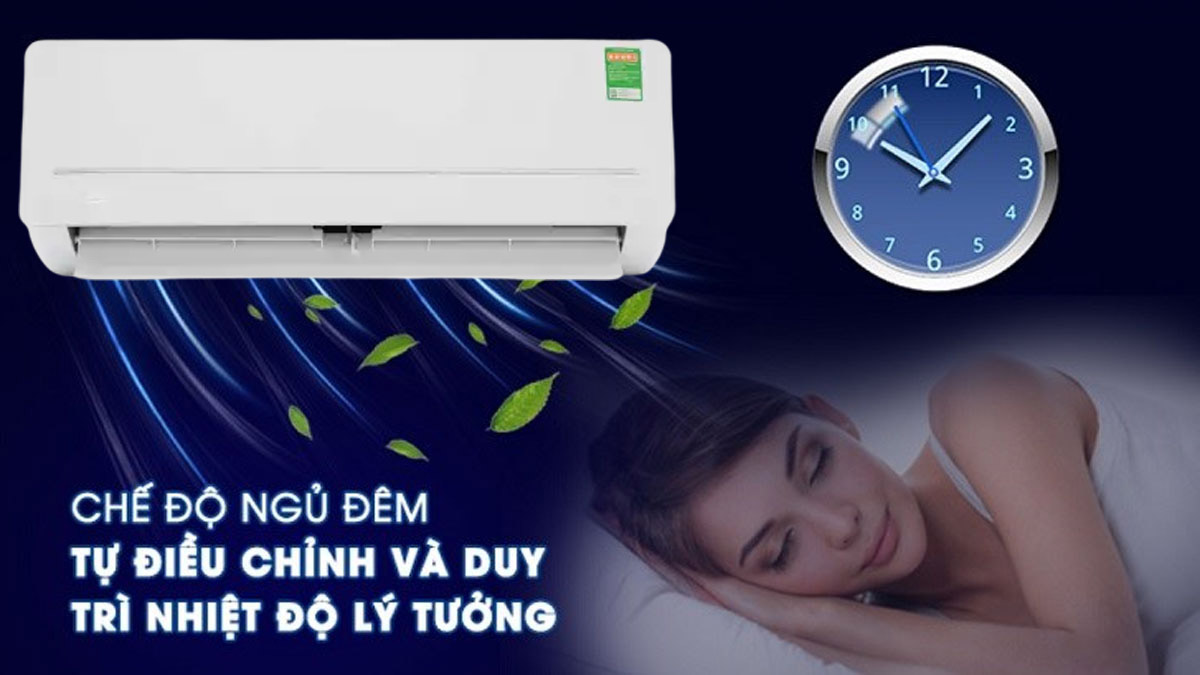 Chế độ ngủ đêm của máy lạnh Beko Inverter 1 HP RSVC09VS