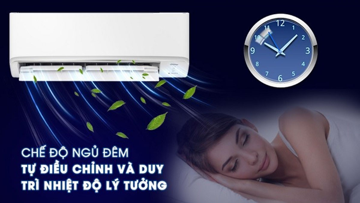 Chế độ ngủ đêm của máy lạnh Inverter 1Hp VSIC-09CIV