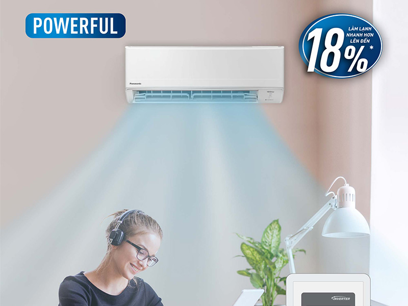 Chế độ Powerful làm mát nhanh hơn 18%