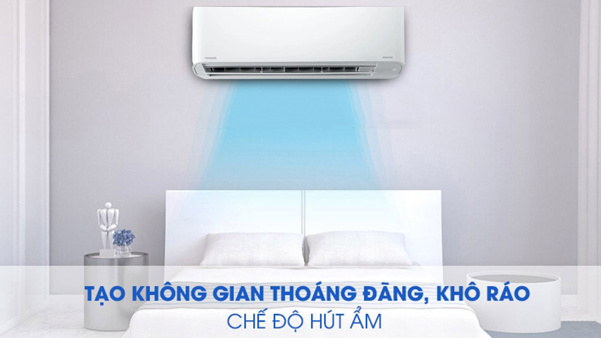 Chức năng hút ẩm của máy lạnh Toshiba Inverter 2 Hp RAS-H18C3KCVG-V