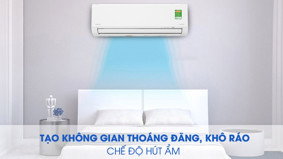 Chức năng hút ẩm của máy lạnh Toshiba Inverter 1 Hp RAS-H10L3KCVG-V