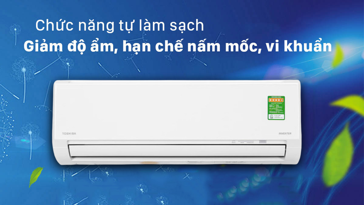 Chức năng tự làm sạch của máy lạnh Toshiba Inverter RAS-H10L3KCVG-V