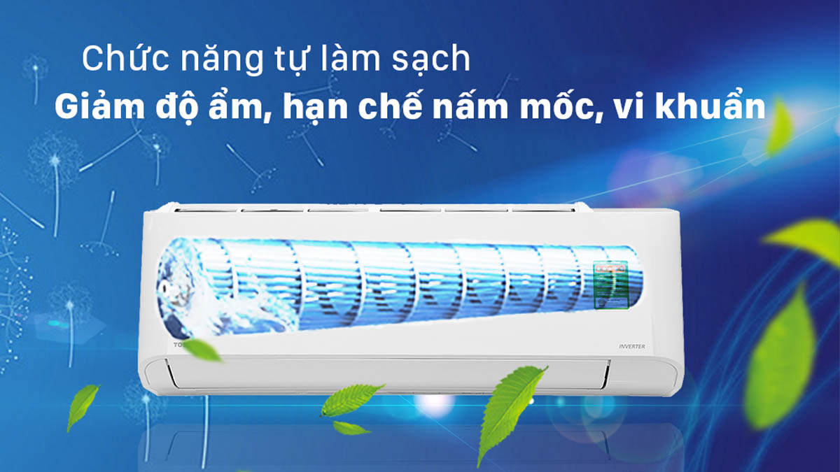 Chức năng tự làm sạch của máy lạnh Toshiba RAS-H18L3KCVG-V
