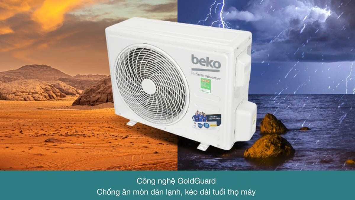 Công nghệ GoldGuard của máy lạnh Beko Inverter 1 HP RSVC09VS