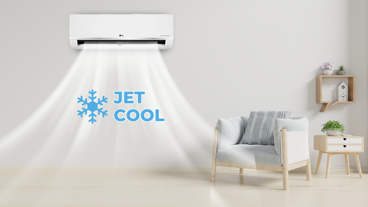 Công nghệ Jet Cool giúp làm lạnh toàn căn phòng nhanh chóng