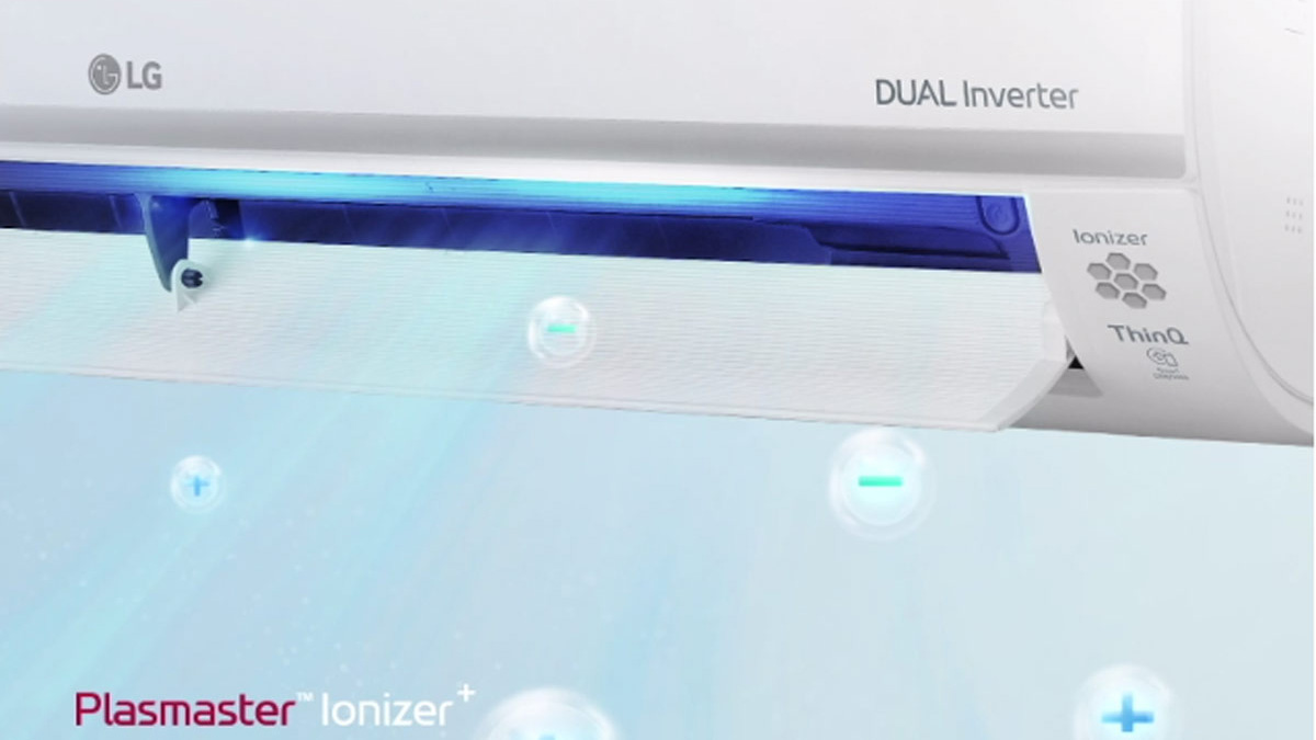 Công nghệ Plasmaster™ Ionizer+ của máy lạnh LG Inverter 1 Hp V10APH1