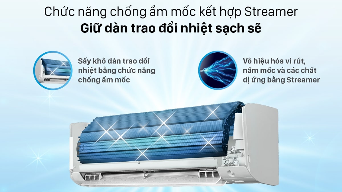 Công nghệ Streamer giúp không khí luôn trong lành