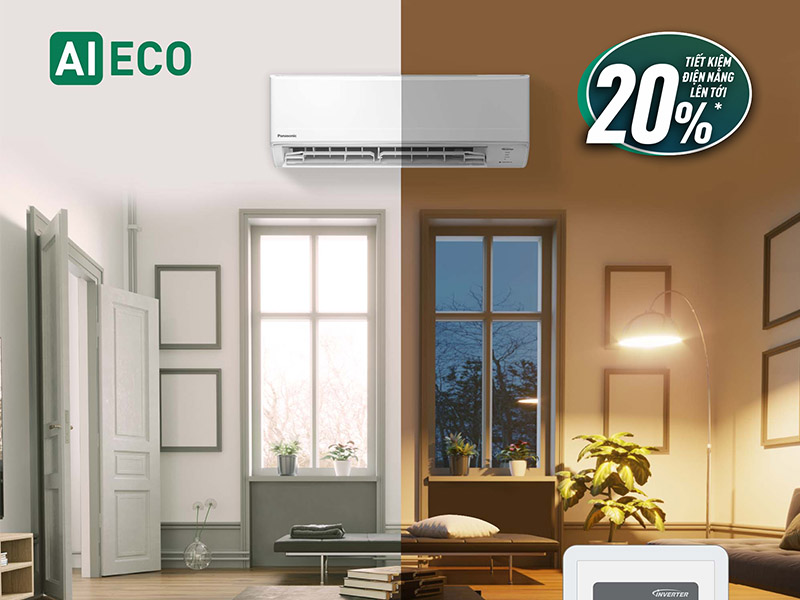 ECO tích hợp A.I tiết kiệm 20% năng lượng