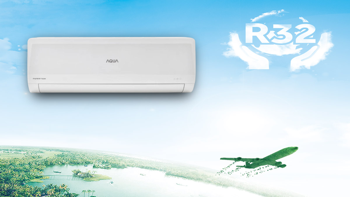 Gas R32 của máy lạnh Aqua Inverter 1.5 HP AQA-KCRV12WNZ