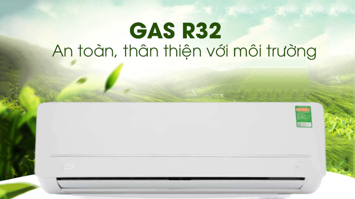 Gas R32 của máy lạnh Beko 1.0 HP RSSC09AW