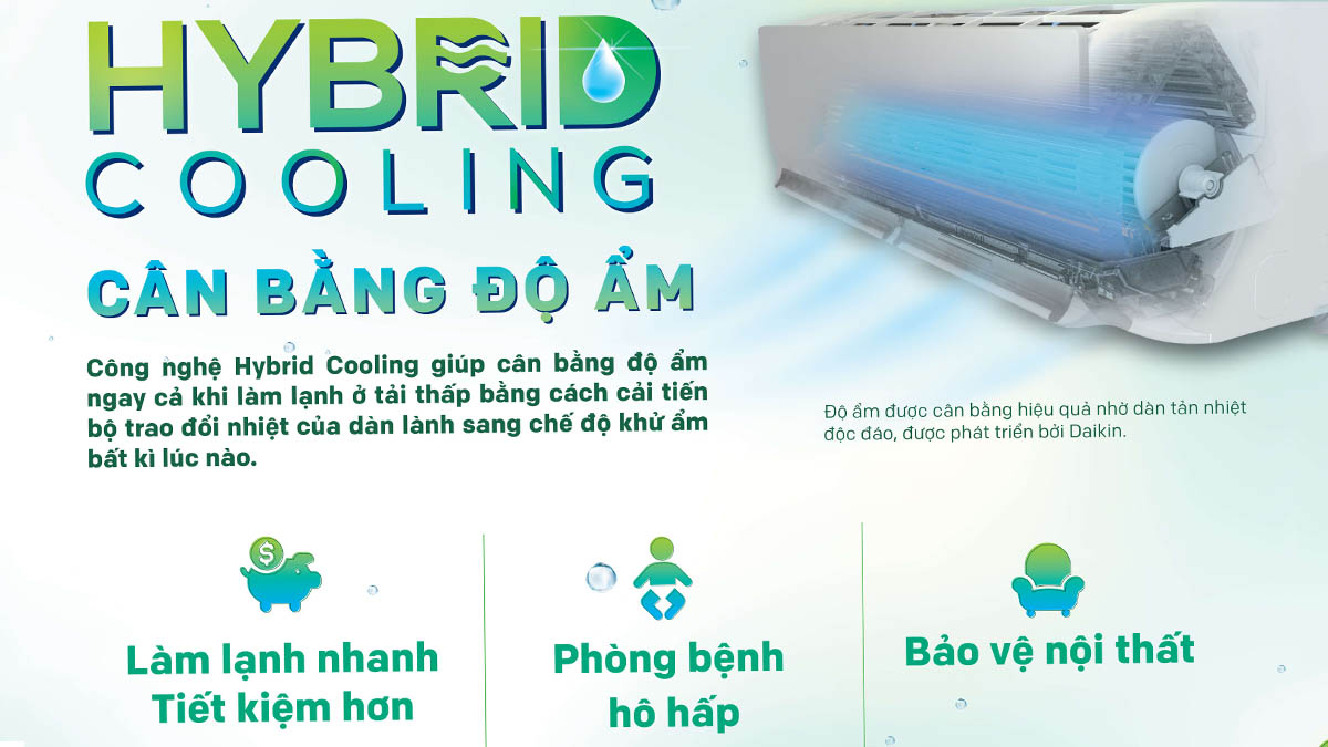 Hybrid Cooling giúp cân bằng độ ẩm