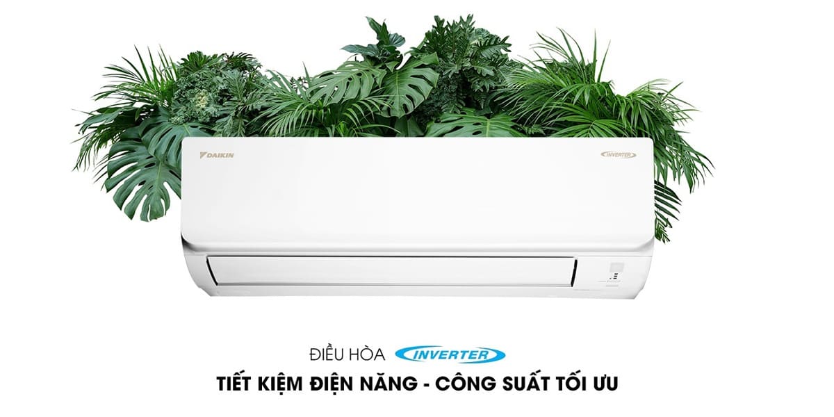 Máy lạnh Daikin Inverter 1.5 HP có thiết kế hiện đại với các đường nét bo cong tinh tế