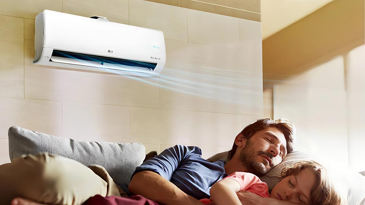 Chế độ gió thông minh của máy lạnh LG giúp người sử dụng không bị cảm lạnh