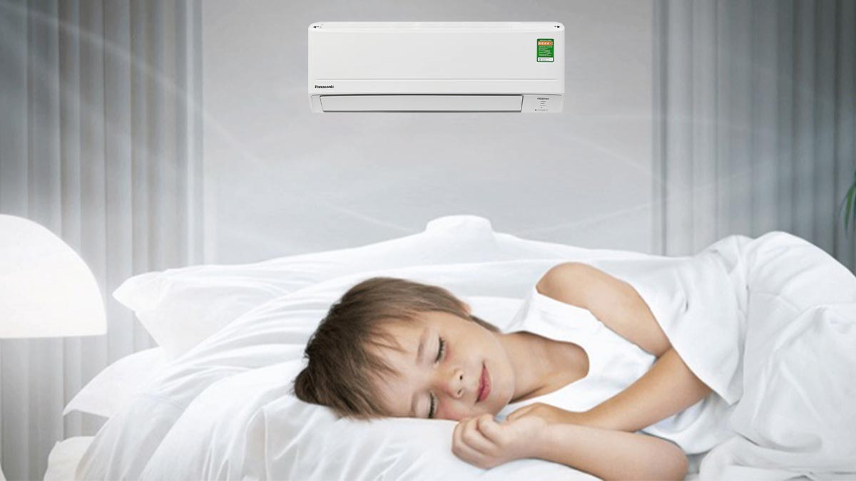 Ngủ ngon và sâu hơn nhờ chế độ tự động bật tắt của máy lạnh Panasonic