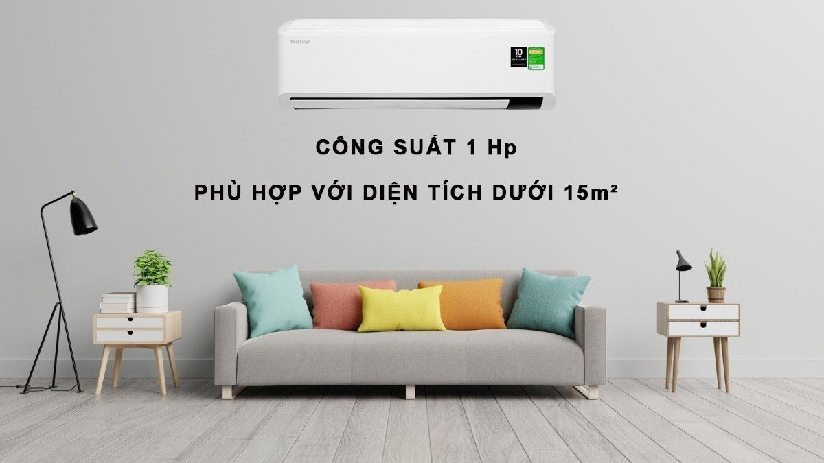 Thiết kế sang trọng của máy lạnh Samsung 1 Hp AR10TYHYCWKNSV