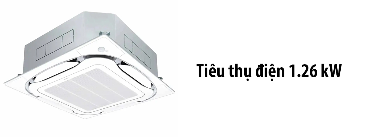 Tiêu thụ điện 1.26 kW