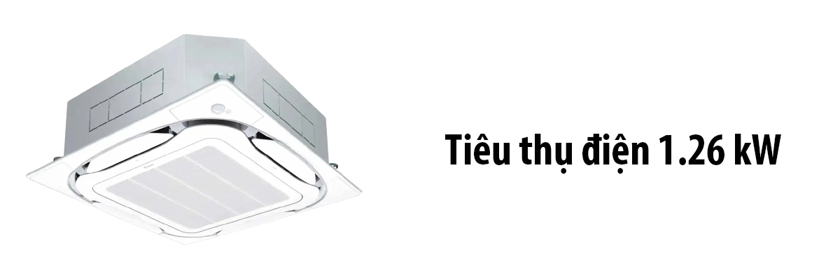 Tiêu thụ điện 1.26 kW