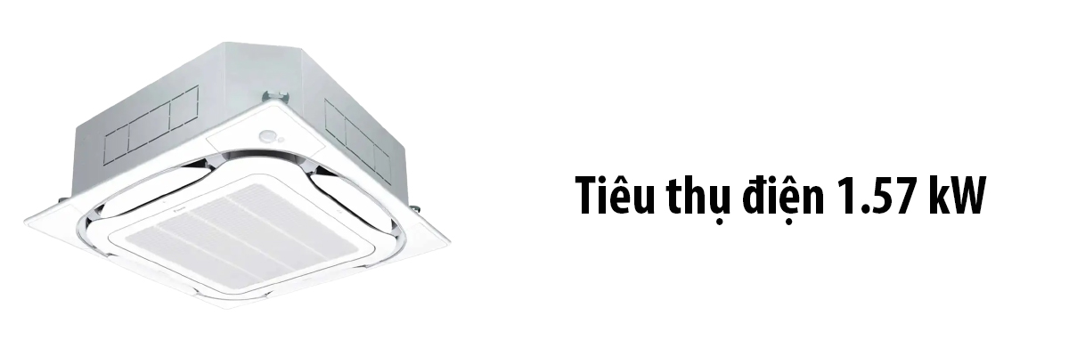 Tiêu thụ điện 1.57 kW