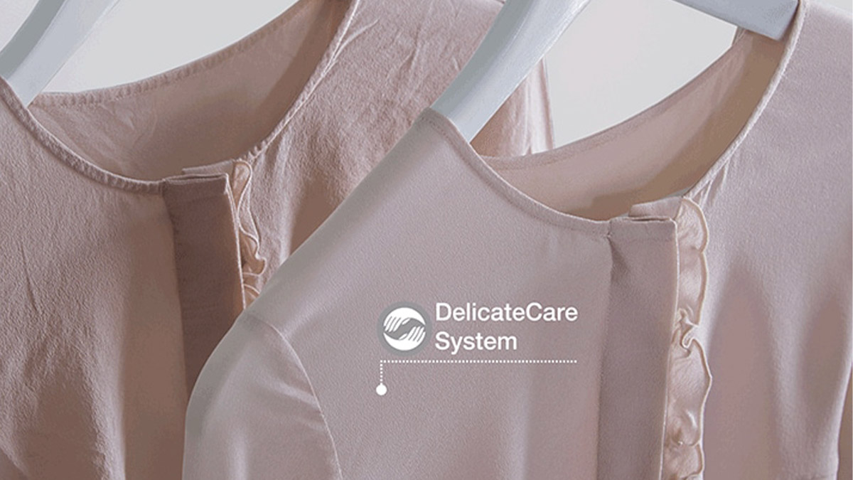 Nhờ chương trình sấy chăm sóc vải mỏng chuyên sâu, DelicateCare mang lại hiệu quả hơn trong việc sấy đồ