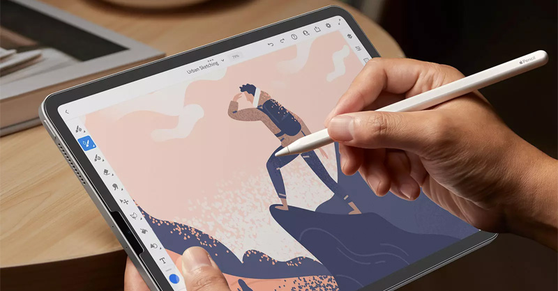 Bút Apple Pencil giúp trải nghiệm sáng tạo trên iPad trở nên linh hoạt hơn
