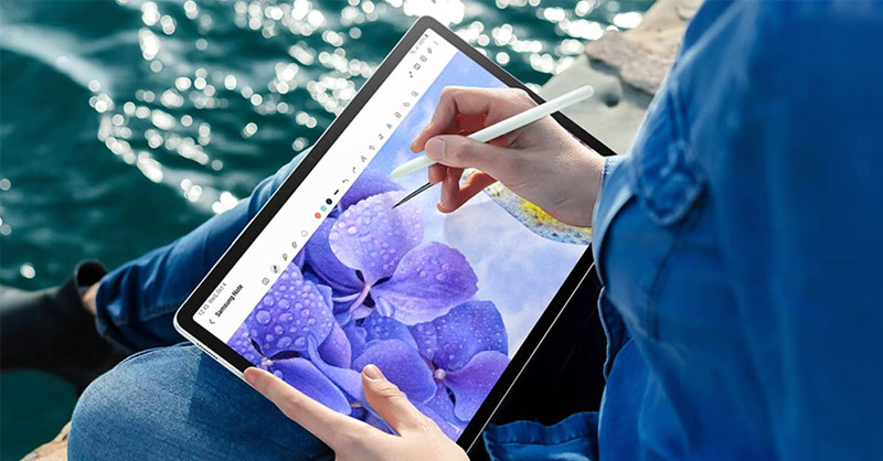 Galaxy Tab S9 FE đáp ứng được nhu cầu học vẽ của người dùng 