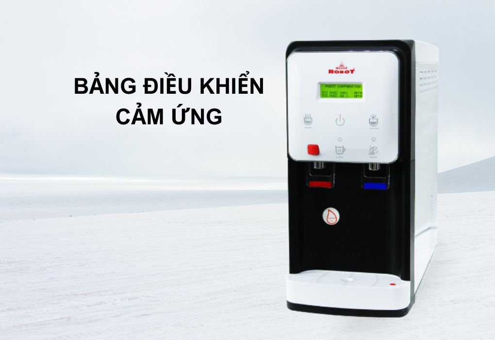 Bảng điều khiển của máy lọc nước điện giải nóng lạnh Robot I-UHC49C