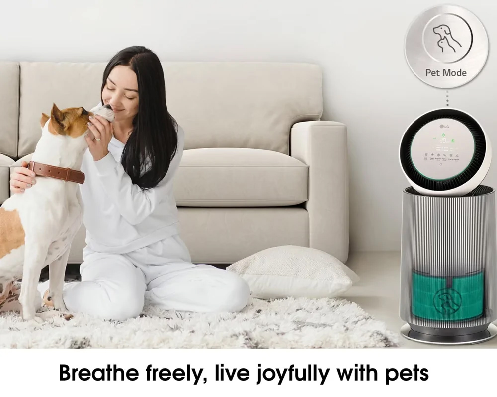 Chế độ Pet Care máy lọc không khí LG 360˚ Alpha 1 tầng