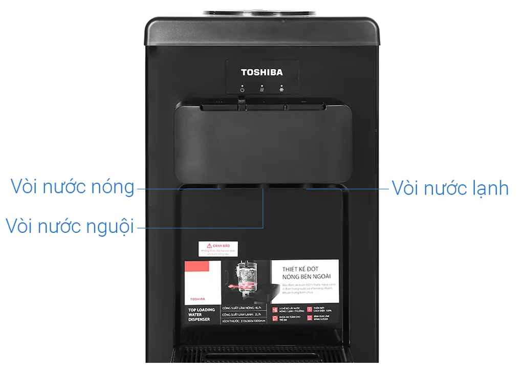 Công tắc nóng lạnh độc lập của máy nóng lạnh Toshiba RWF-W1917TV(K)
