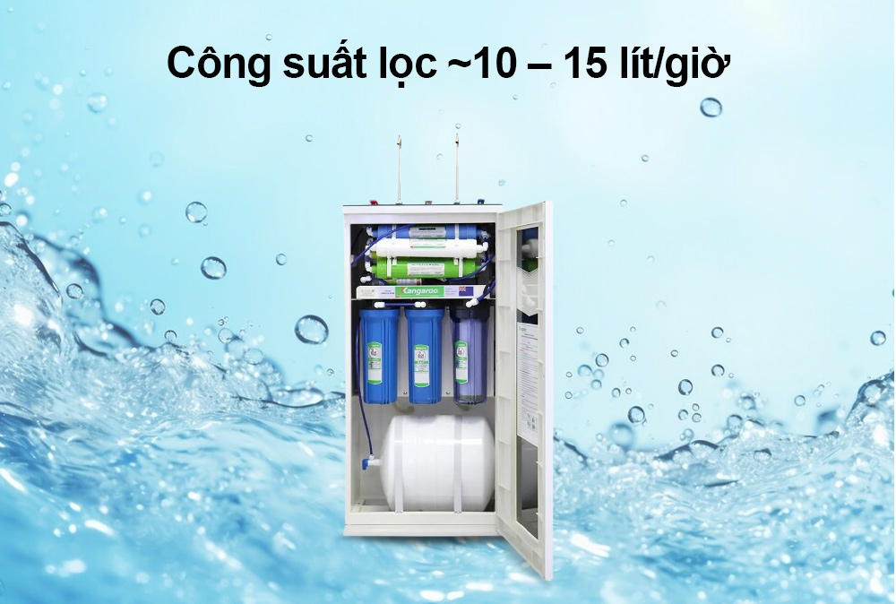Máy lọc nước R.O Kangaroo KG19A3 công suất lọc 15 lít/giờ