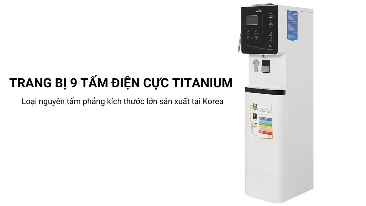 Robot IonKing 129C trang bị 9 tấm điện cực Titanium kích thước lớn