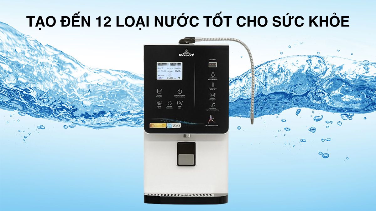 Robot IonQueen 129C tạo đến 12 loại nước tốt cho sức khỏe