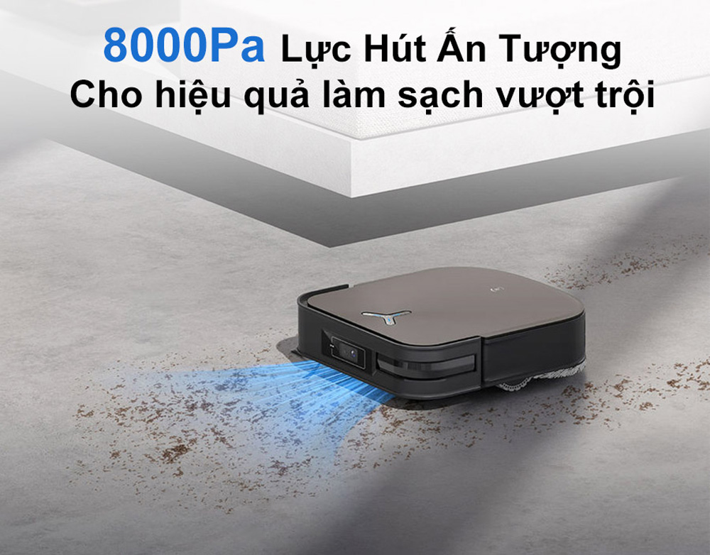 Robot hút bụi thông minh Ecovacs X2 Omni lực hút 8000Pa